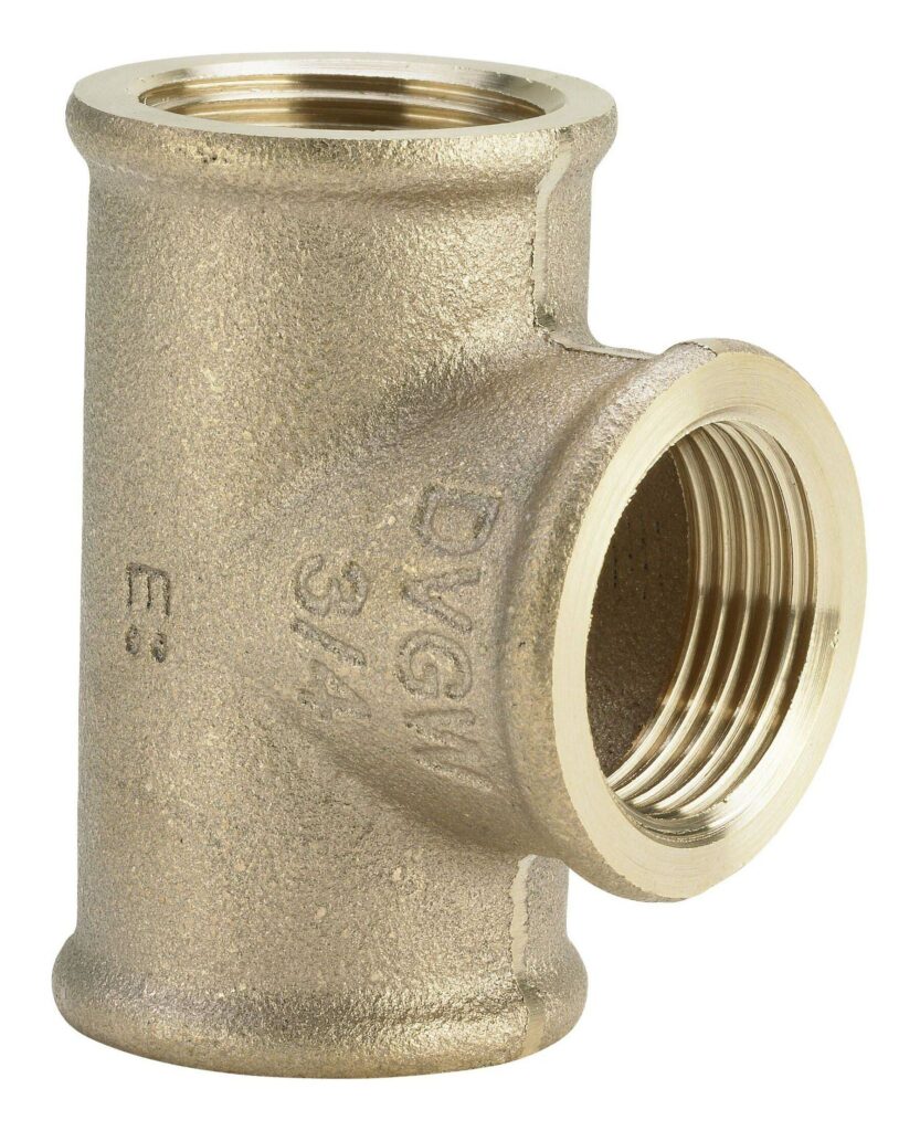 VIEGA Rotguss სამკაპი 1/2″ შ/ხ, თითბერი (Rotguss), Art. 264222